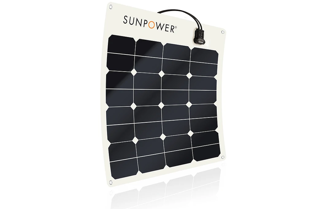 SunPower Flexible 50W Monocrystalline Solar Panel for boats
