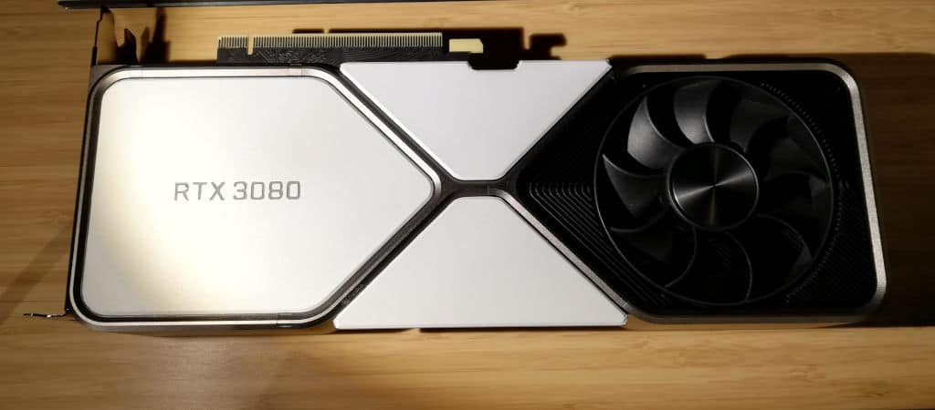 white RTX 3080 Nvidia GPU graphics card