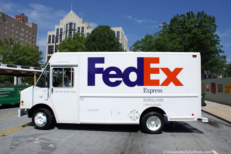 FedEx truck parked