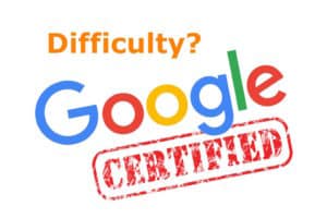 Google Certified logo difficulty Certifications