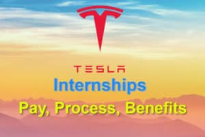 Tesla internships (with background of mountains in the sunset)