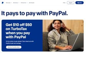 PayPal landing page US